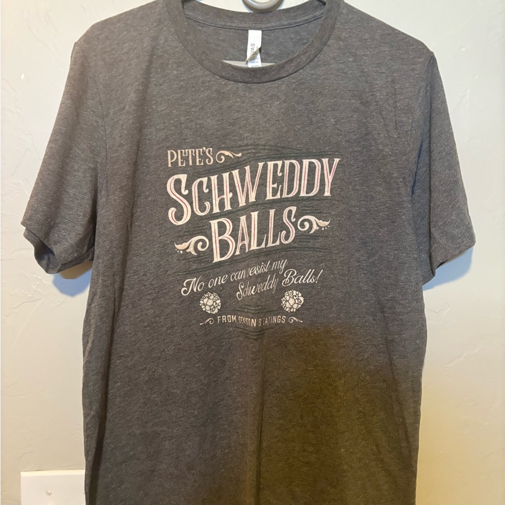 New Bella Canvas Charcoal Tee with Graphic Design